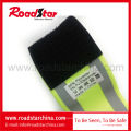 100% polyester elastic adjustable hook and loop reflective safety armband